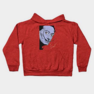 Portrait of Salvador Dalí Kids Hoodie